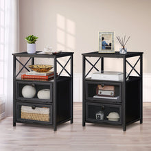 Load image into Gallery viewer, Iron Nightstand (Set of 2)
