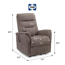 Load image into Gallery viewer, Irvine 33.1&#39;&#39; Wide Power Lift Assist Recliner
