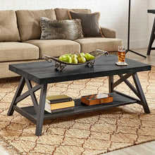 Load image into Gallery viewer, Isakson Trestle Coffee Table with Storage
