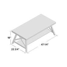 Load image into Gallery viewer, Isakson Trestle Coffee Table with Storage
