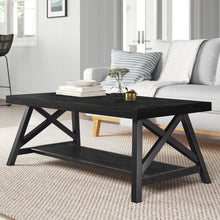 Load image into Gallery viewer, Isakson Trestle Coffee Table with Storage

