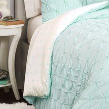 Load image into Gallery viewer, Full/Queen Comforter + 2 Shams + 2 Throw Pillows Aqua Ishee Comforter Set 306AH
