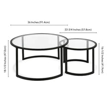 Load image into Gallery viewer, Ivalee Extendable Sled 2 Nesting Coffee Table
