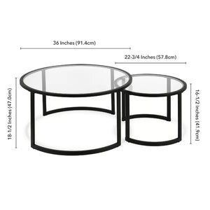 Ivalee Extendable Sled 2 Nesting Coffee Table