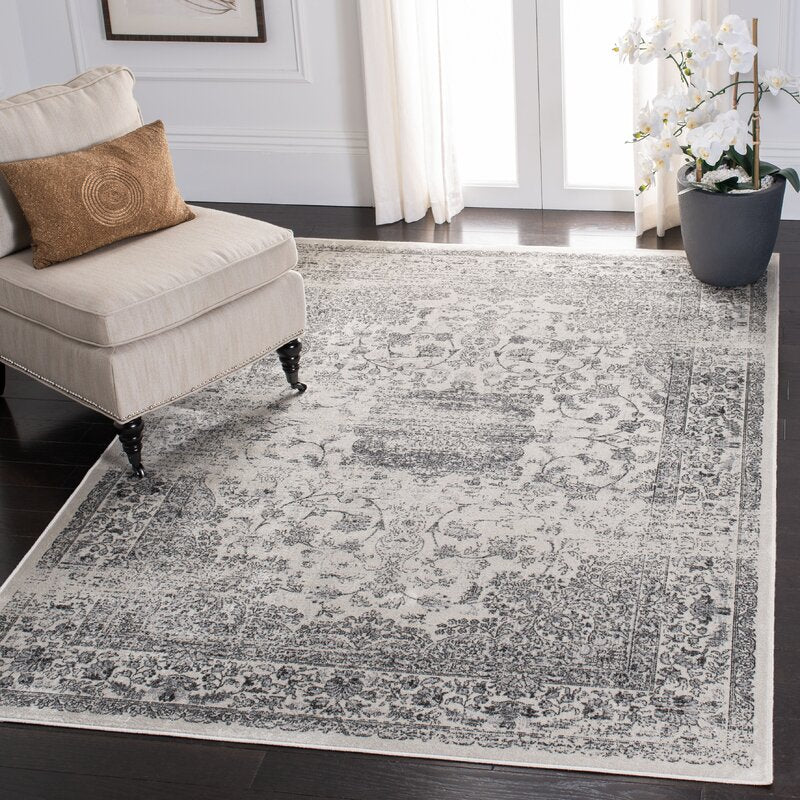 Bogue Oriental Gray/Ivory Area Rug GL358
