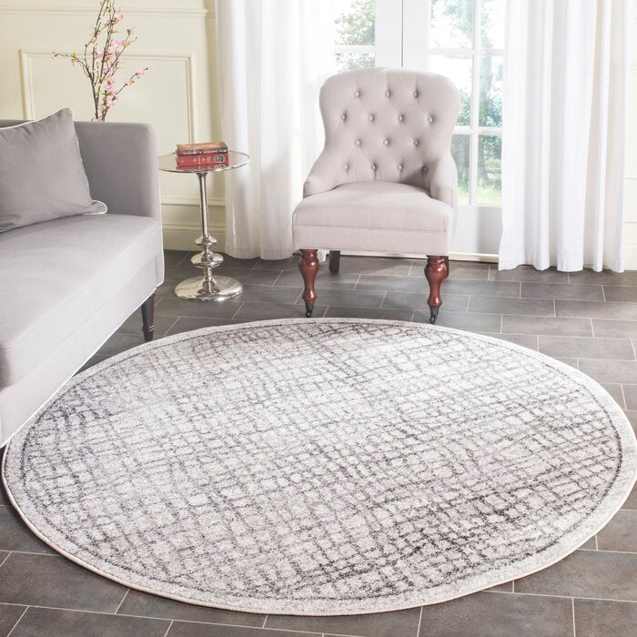 Connie Geometric Silver/Ivory Area Rug (SB834)