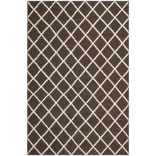 Load image into Gallery viewer, Danbury Handmade Flatweave Wool Brown/Ivory Rug 3605RR
