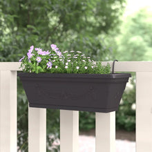 Load image into Gallery viewer, Anthracite Izora Self Watering Railing Planter (Set of 5)
