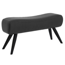 Load image into Gallery viewer, Gray Izzie Leather Bench
