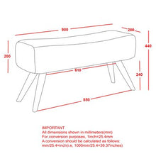 Load image into Gallery viewer, Gray Izzie Leather Bench
