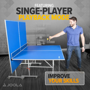 Quadri Indoor 15mm Table Tennis Table - Ping Pong Table with Quick Clamp Ping Pong Net Set