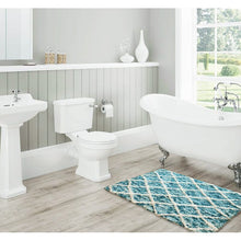 Load image into Gallery viewer, 17&quot; H x 24&quot; W Teal Jacklynne Rectangular Bath Rug 2234CDR/GL
