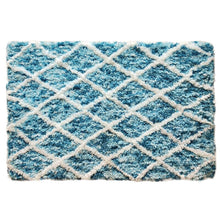 Load image into Gallery viewer, 17&quot; H x 24&quot; W Teal Jacklynne Rectangular Bath Rug 2234CDR/GL
