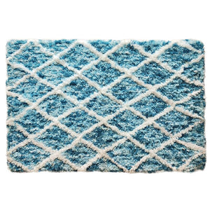 17" H x 24" W Teal Jacklynne Rectangular Bath Rug 2234CDR/GL