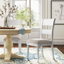 Load image into Gallery viewer, Jaclin Linen Ladder Back Side Chair Dove Gray (Set of 2) 1116CDR
