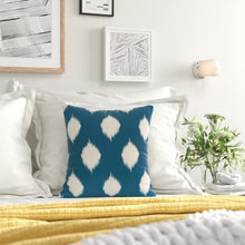 Load image into Gallery viewer, Teal Outdoor Throw Pillow - 16&quot; #9728
