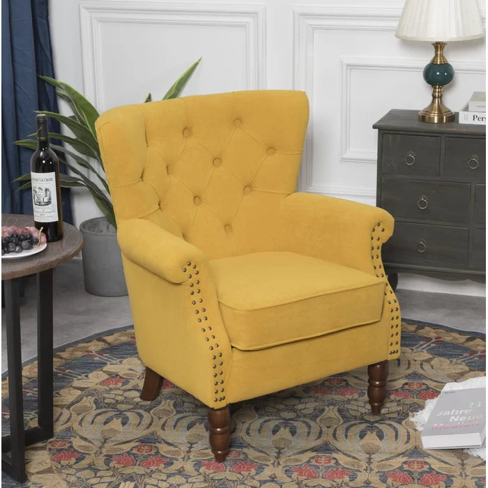 Jacquelyn 29'' Wide Tufted Wingback Chair