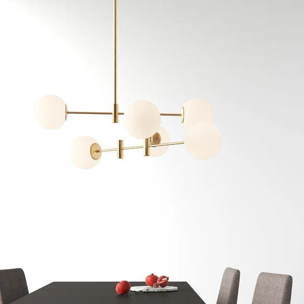 Jalexie 6 - Light Unique / Statement Linear Chandelier