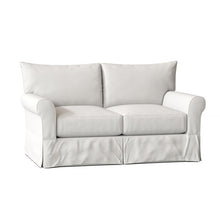Load image into Gallery viewer, White 65&quot; Rolled Arm Loveseat (461MM)
