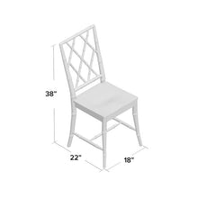 Load image into Gallery viewer, Navy Blue Janae Cross Back Side Chair (Set of 2) MRM2354
