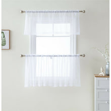 Load image into Gallery viewer, Janell Solid Sheer Rod Pocket Curtain Panels (Set of 2) GL861
