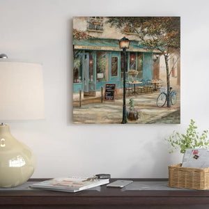 12" H x 12" W x 0.75" D Jardin Notre Dame II by Ruane Manning - Unframed Print