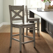 Load image into Gallery viewer, Jarod Solid Wood 24&quot; Counter Stool (Set of 2) AP349
