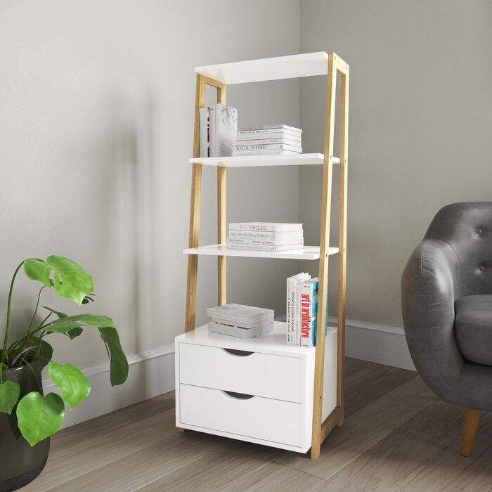 Jarosz 52.4'' H x 20.5'' W Ladder Bookcase