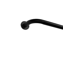 Load image into Gallery viewer, 1&quot; H x 120&quot; W x 1&quot; D Matte Black Jarrod Adjustable 1&quot; Single Curtain Rod
