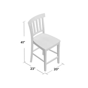 Jarrod Solid Wood 24" Counter Stool (Set of 2) #AD43