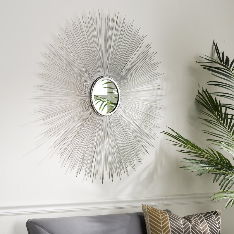 Silver Jarrod Sunburst Accent Mirror 1380AH