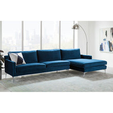 Load image into Gallery viewer, Jason 118.89&quot; Wide Velvet Sofa &amp; Chaise
