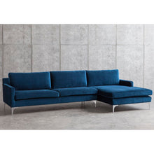 Load image into Gallery viewer, Jason 118.89&quot; Wide Velvet Sofa &amp; Chaise
