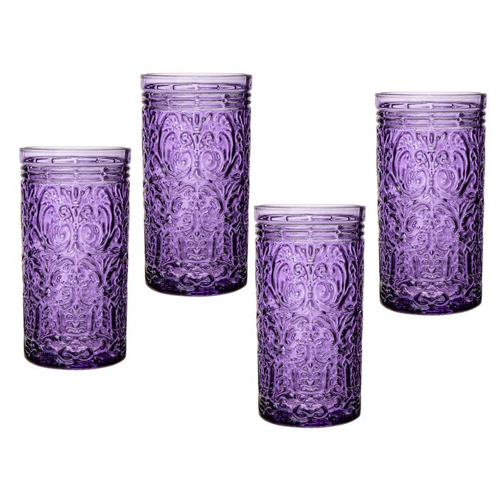 Jax Glass 14 oz. Highball Glass Set, (Set of 8)