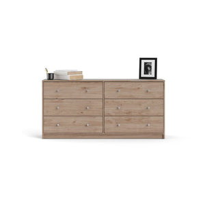 26.89'' H X 56.34'' W X 12.46'' D Jackson Hickory Jaylene 6 Drawer Dresser