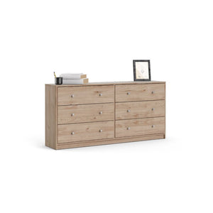 26.89'' H X 56.34'' W X 12.46'' D Jackson Hickory Jaylene 6 Drawer Dresser