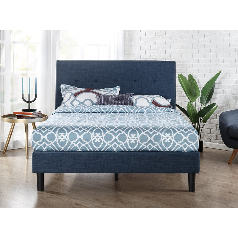 Jed Tufted Upholstered Low Profile Platform Bed MRM1588