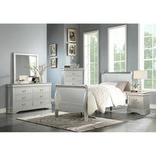 Load image into Gallery viewer, Twin Platinum Jeffery Sleigh Bed (2 boxes)
