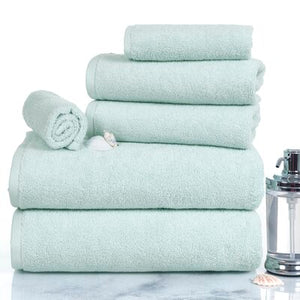 Jenkin 6 Piece Egyptian-Quality Cotton Towel Set - 34DC