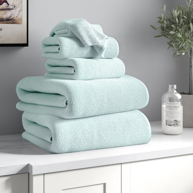 Jenkin 6 Piece Egyptian-Quality Cotton Towel Set - 34DC