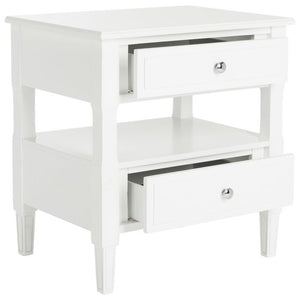 Jerry 2 - Drawer Solid Wood Nightstand, Color: White, #6448