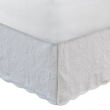 Load image into Gallery viewer, King White Jesper Quilted 18&quot; Bed Skirt 309AH
