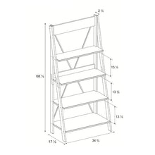 Load image into Gallery viewer, Jessie 68&quot; H x 34&quot; W Gray Ladder Bookcase (SB1294)
