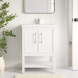 34.125'' H x 24.425'' W x 18.5'' D Jewell Single Bathroom Vanity Set