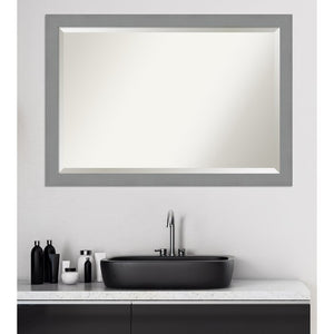 Jibril Brushed Nickel Beveled Wall Mirror (SB419)