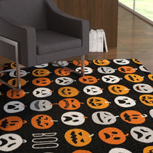 Load image into Gallery viewer, Jill Black/Orange Area Rug
