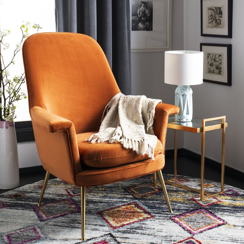 Joachim 33.46'' Wide Velvet Armchair
