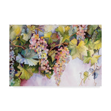 Load image into Gallery viewer, 30&quot; H x 47&quot; W x 2&quot; D Joanne Porter Grapes On The Vine by Joanne Porter - Print on Canvas

