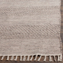 Load image into Gallery viewer, Jodi Handmade Flatweave Cotton Ivory/Steel Grey Area Rug 2778AH
