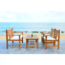Load image into Gallery viewer, Joliet Solid Wood 4 - Person Seating Group with Cushions
